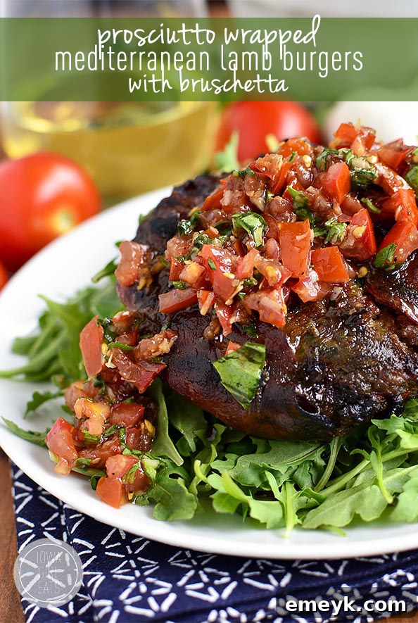 14 Irresistible Mediterranean Grilling Recipes 6 Succulent Prosciutto Wrapped Mediterranean Lamb Burgers with Bruschetta