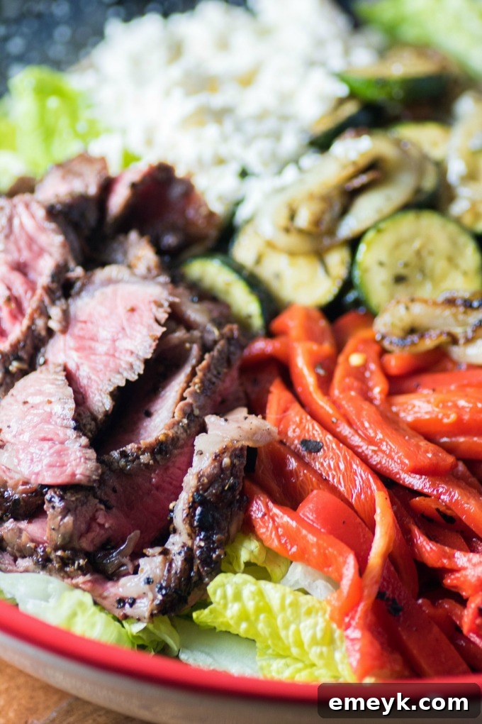 14 Irresistible Mediterranean Grilling Recipes 11 Fresh Mediterranean Steak Salad with grilled steak and vegetables