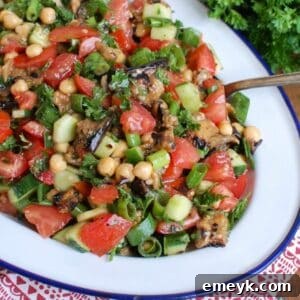 Mediterranean Eggplant Chickpea Salad image