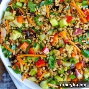 Refreshing Summer Farro Bowl 6 Easy Farro Salad recipe card image