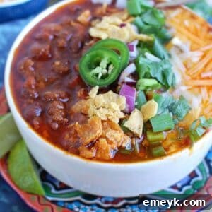Easy Instant Pot Beef Chili 1200 x 1200 thumbnail