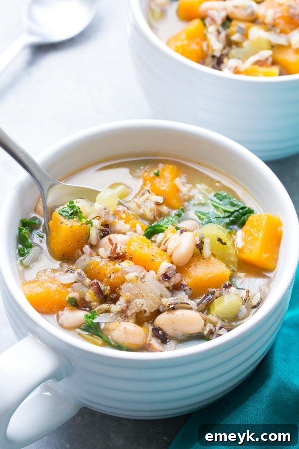 Plant-Powered Plates: 20 Recipes for Peak Energy and Vitality 15 Slow Cooker Wild Rice Vegetable Soup, a hearty and comforting soup with grains and vegetables.