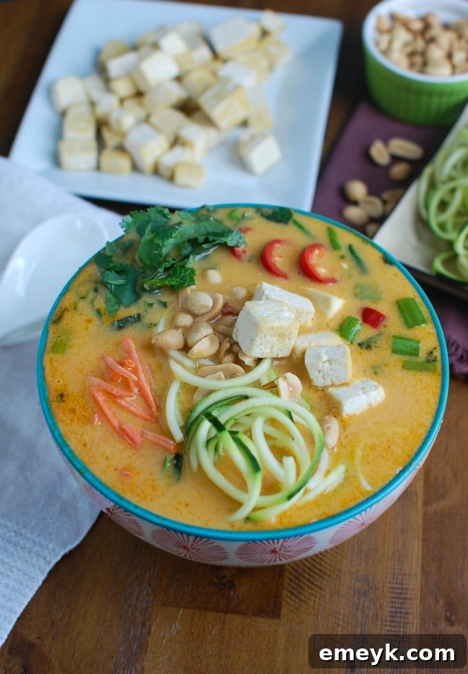 Plant-Powered Plates: 20 Recipes for Peak Energy and Vitality 10 Thai Coconut Zoodle Soup with spiralized zucchini noodles, herbs, and vibrant broth.