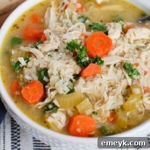Crock Pot Chicken and Rice Soup