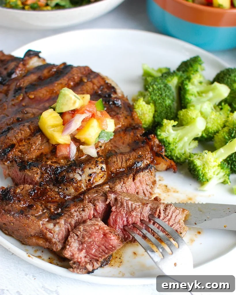 Grilled Ribeye with a perfect char mark