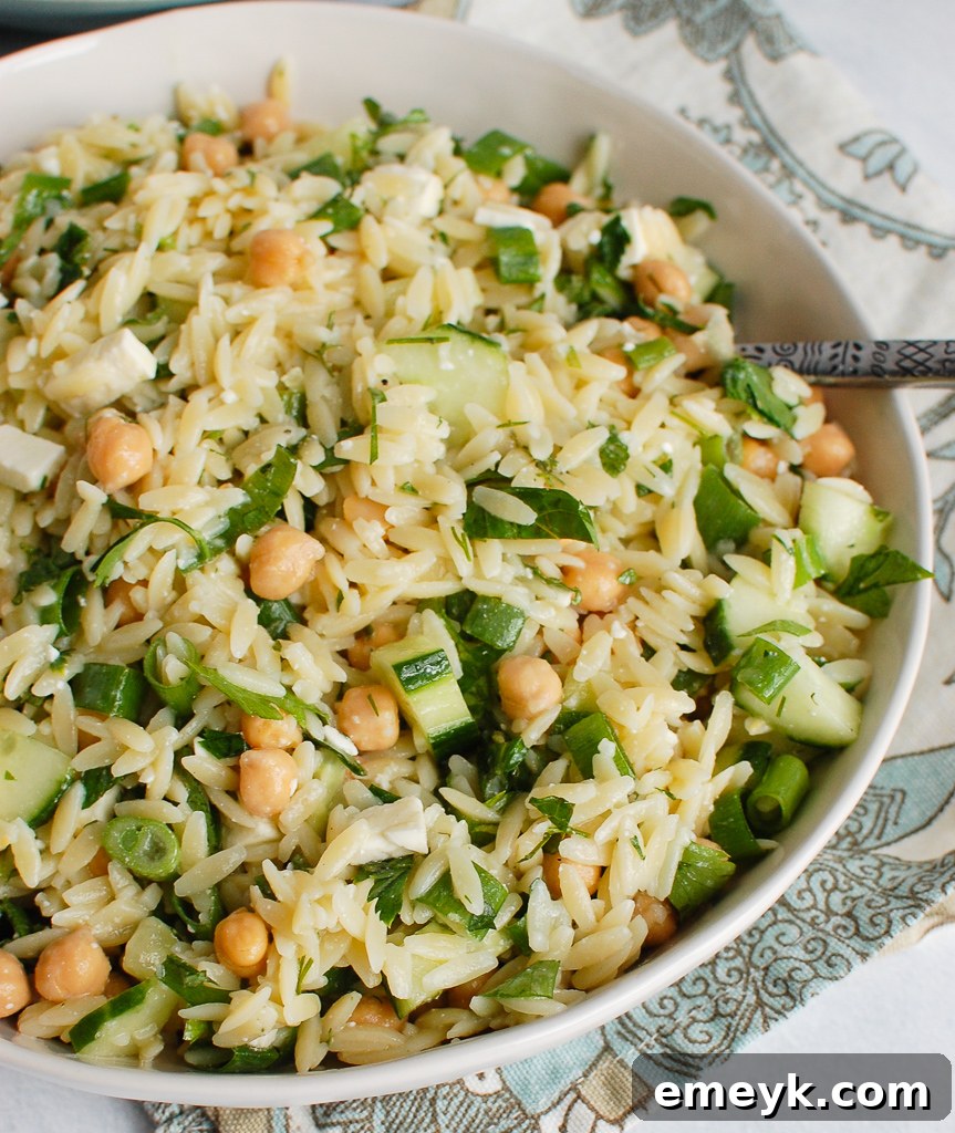 Chickpea Salad Recipe in white bowl 