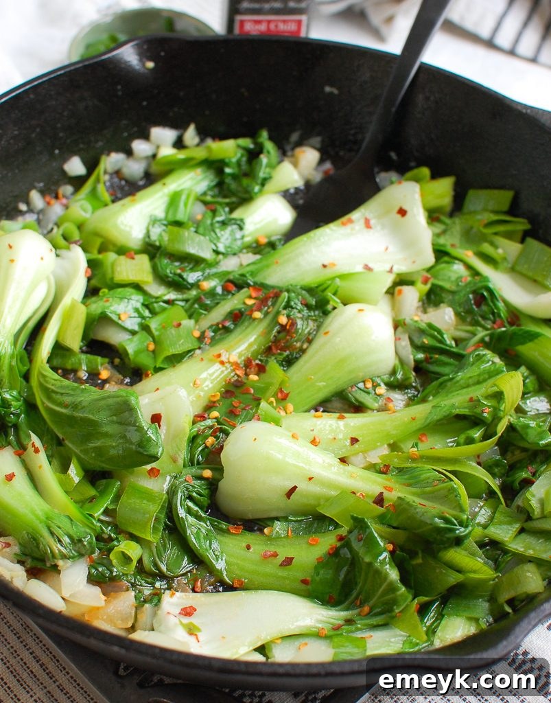 Effortless Bok Choy Perfection 3 Easy Bok Choy Recipe in Cast Iron Skillet