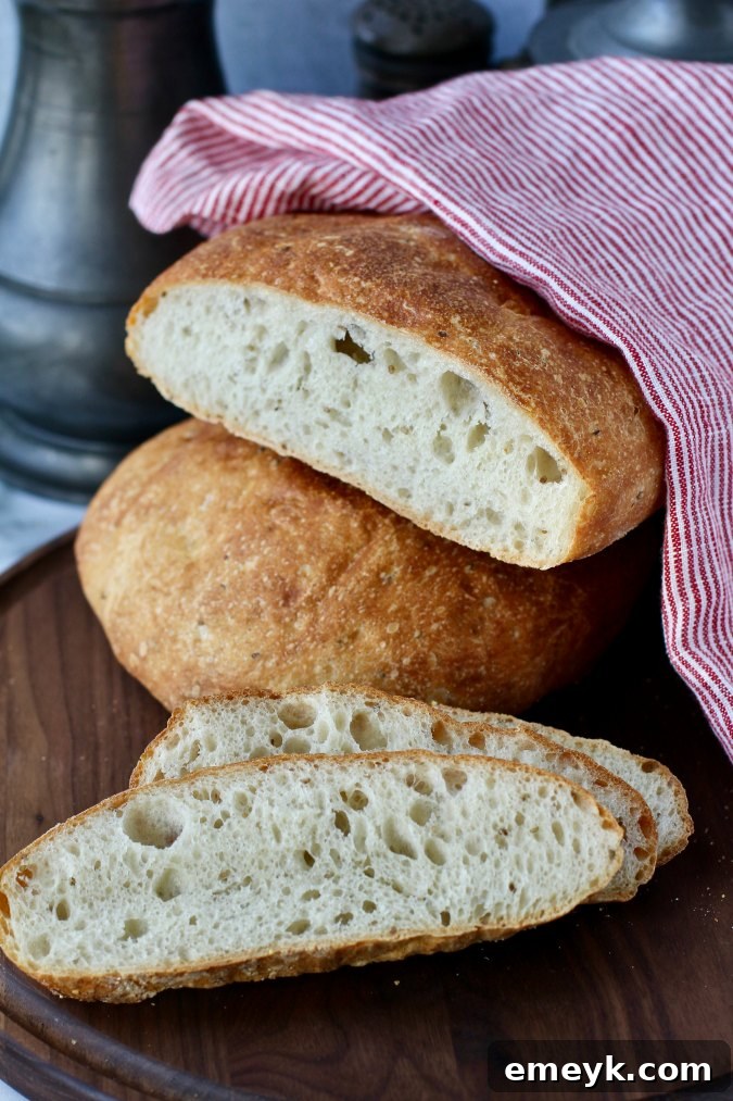 Stacked No Knead Ksra, Moroccan flatbread with anise and barley.