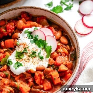 Homemade Vegetarian Chili Recipe Image