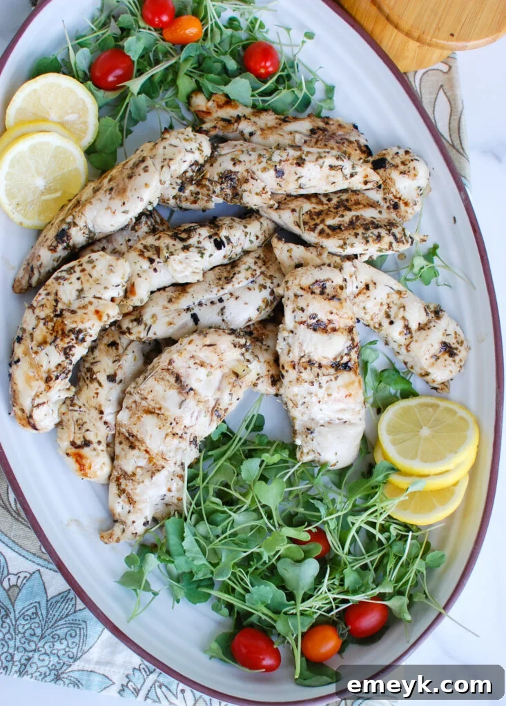 Lemon Marinade for Chicken with fresh lemon and herbs.