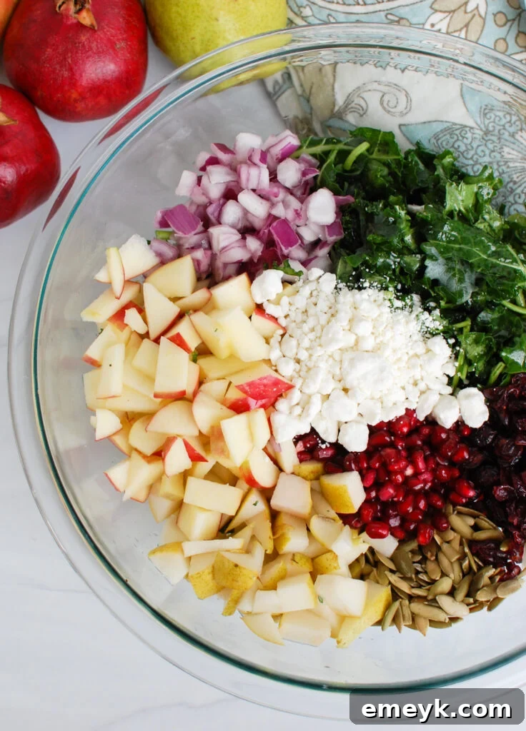 Easy Fall Salad ingredients