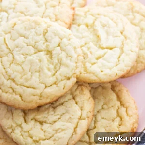 Easy Cake Mix Sugar Cookies on plate