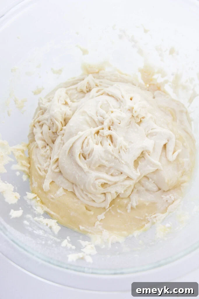 Easy Cake Mix Sugar Cookies dough in a mixing bowl