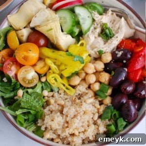 Greek Quinoa Bowls Recipe 1200 x 1200