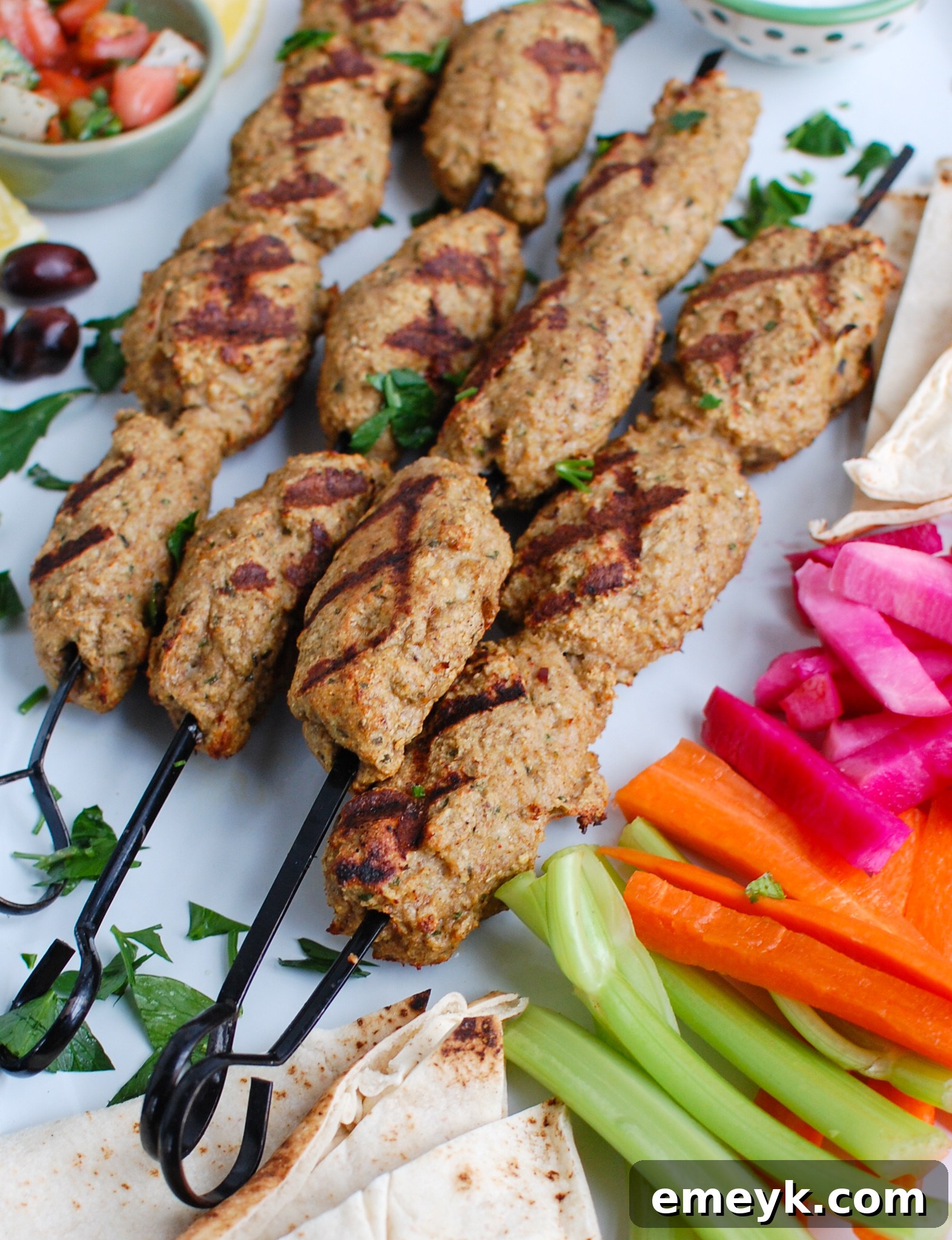 Chicken Kofta on platter
