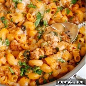 Spicy Sausage Pasta 1200 x 1200