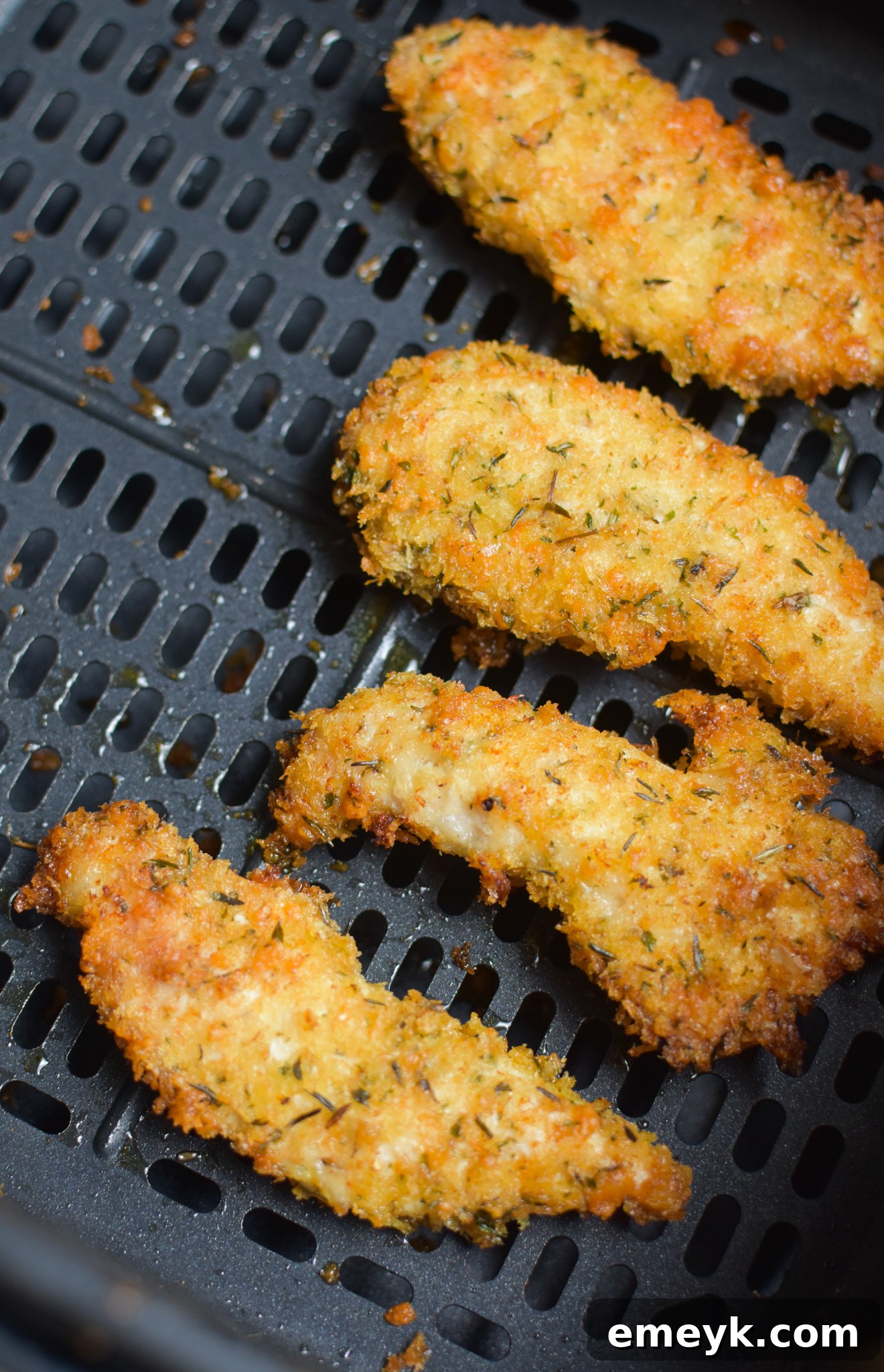 Golden Crispy Air Fryer Chicken Tenders 9 Air Fryer Chicken Tenders chicken in the air fryer.