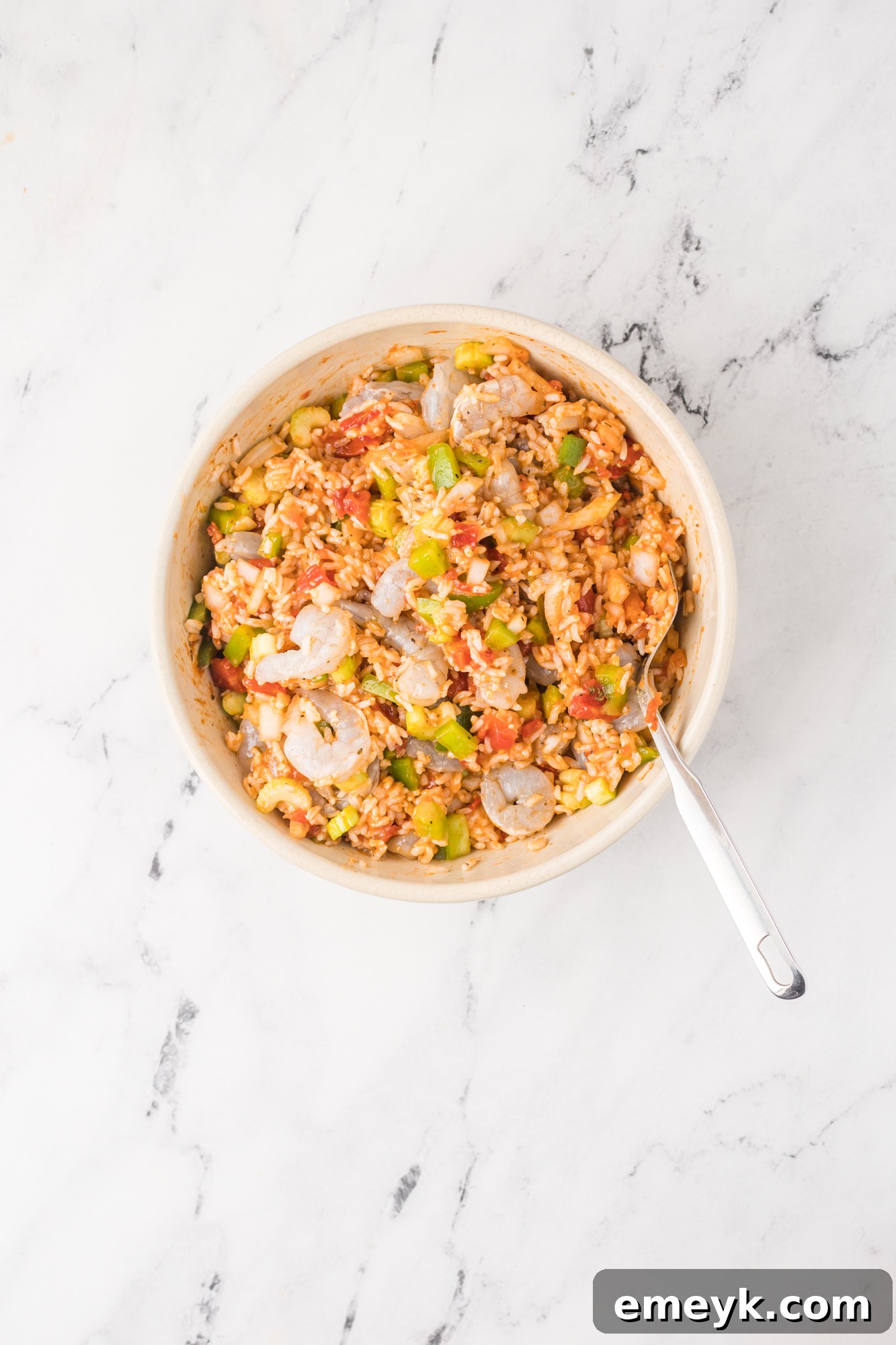 Shrimp Creole Recipe in bowl.