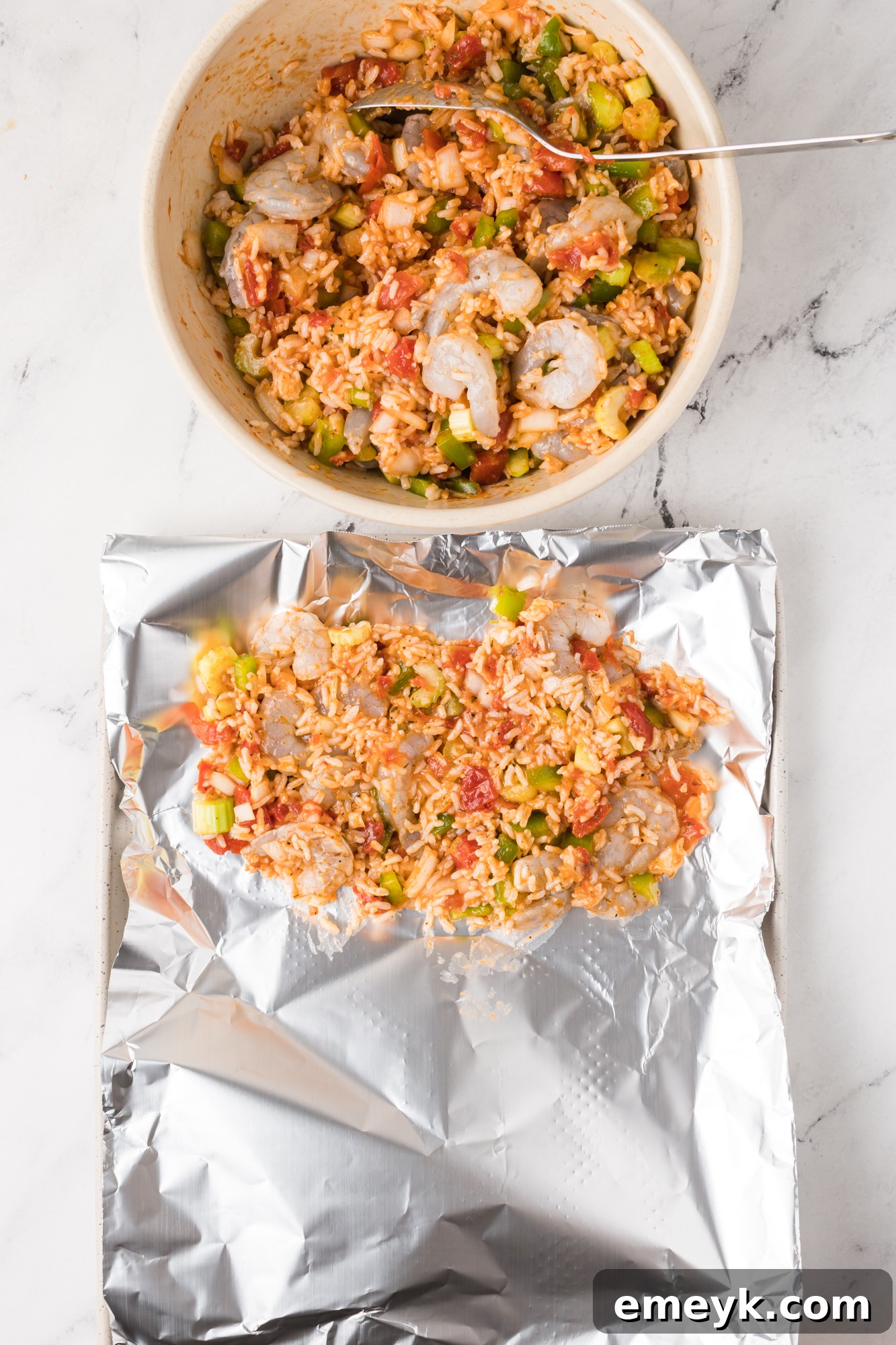 Shrimp Creole Recipe in packets.