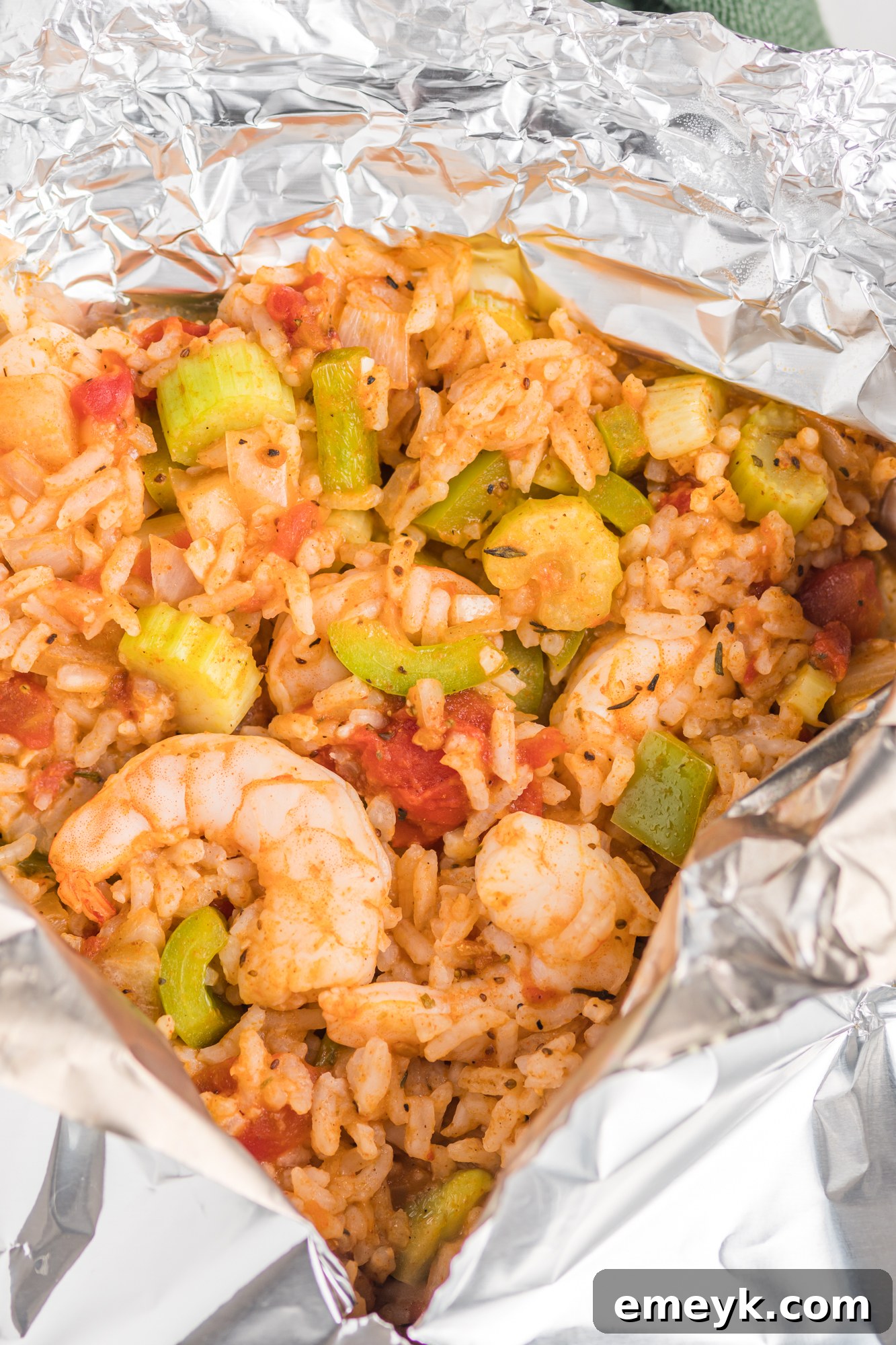 Shrimp Creole Recipe in packet.