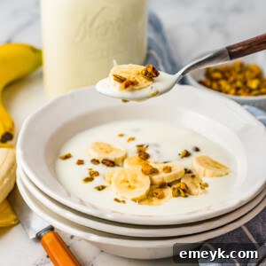 Instant Pot Yogurt Recipe with spoon over bowl.