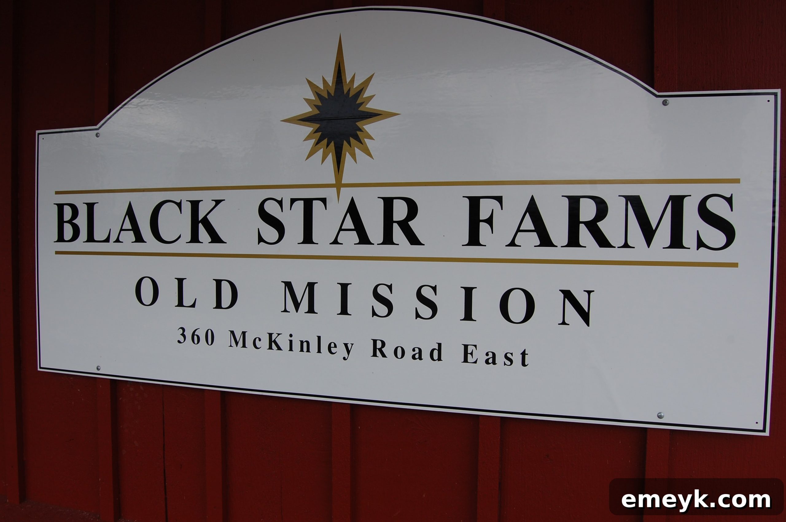 Black Star Farms vineyard and elegant main building on Old Mission Peninsula