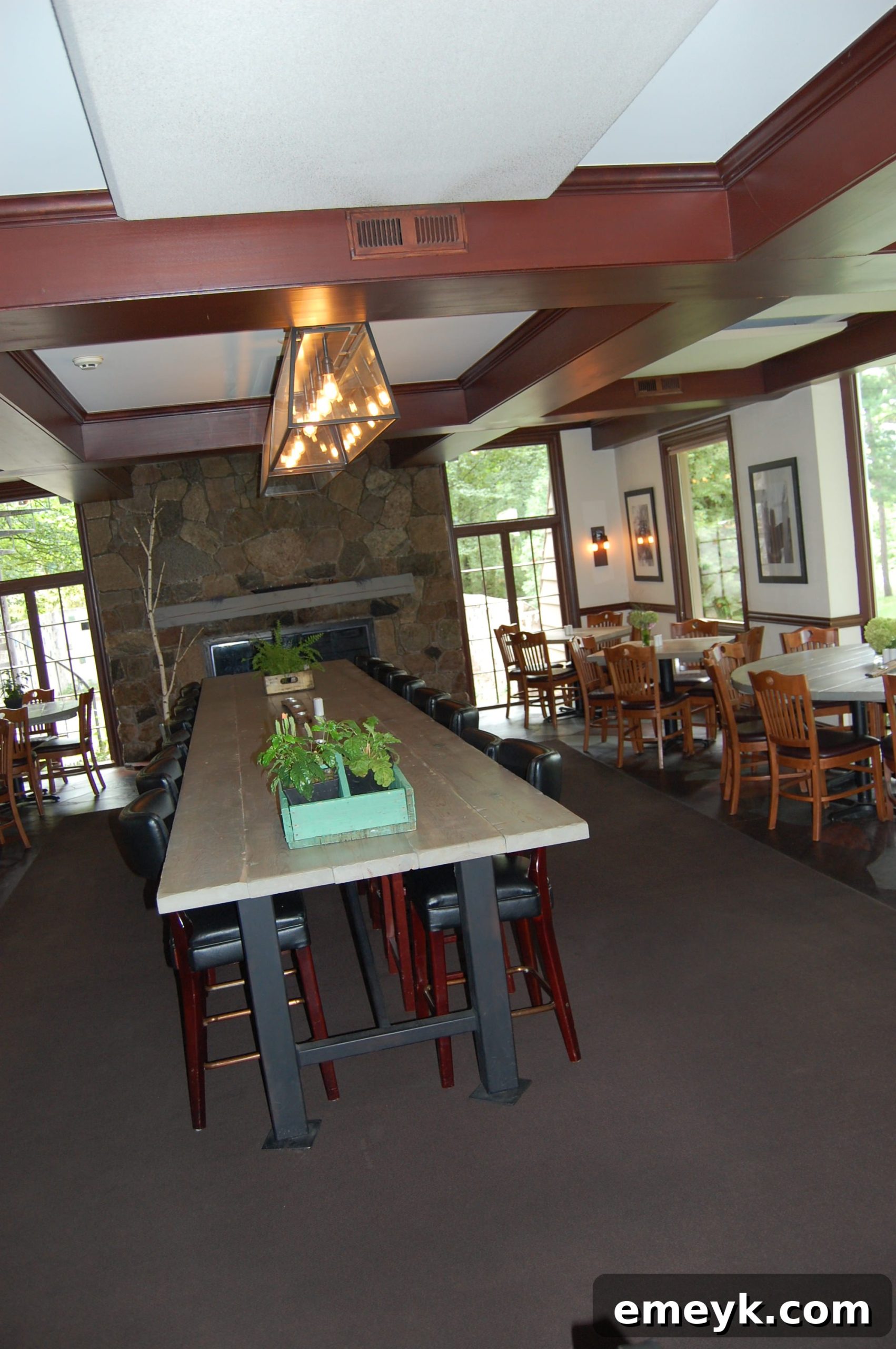 Inviting and rustic-chic interior of Mission Table restaurant