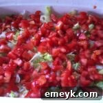 Diced ripe tomatoes