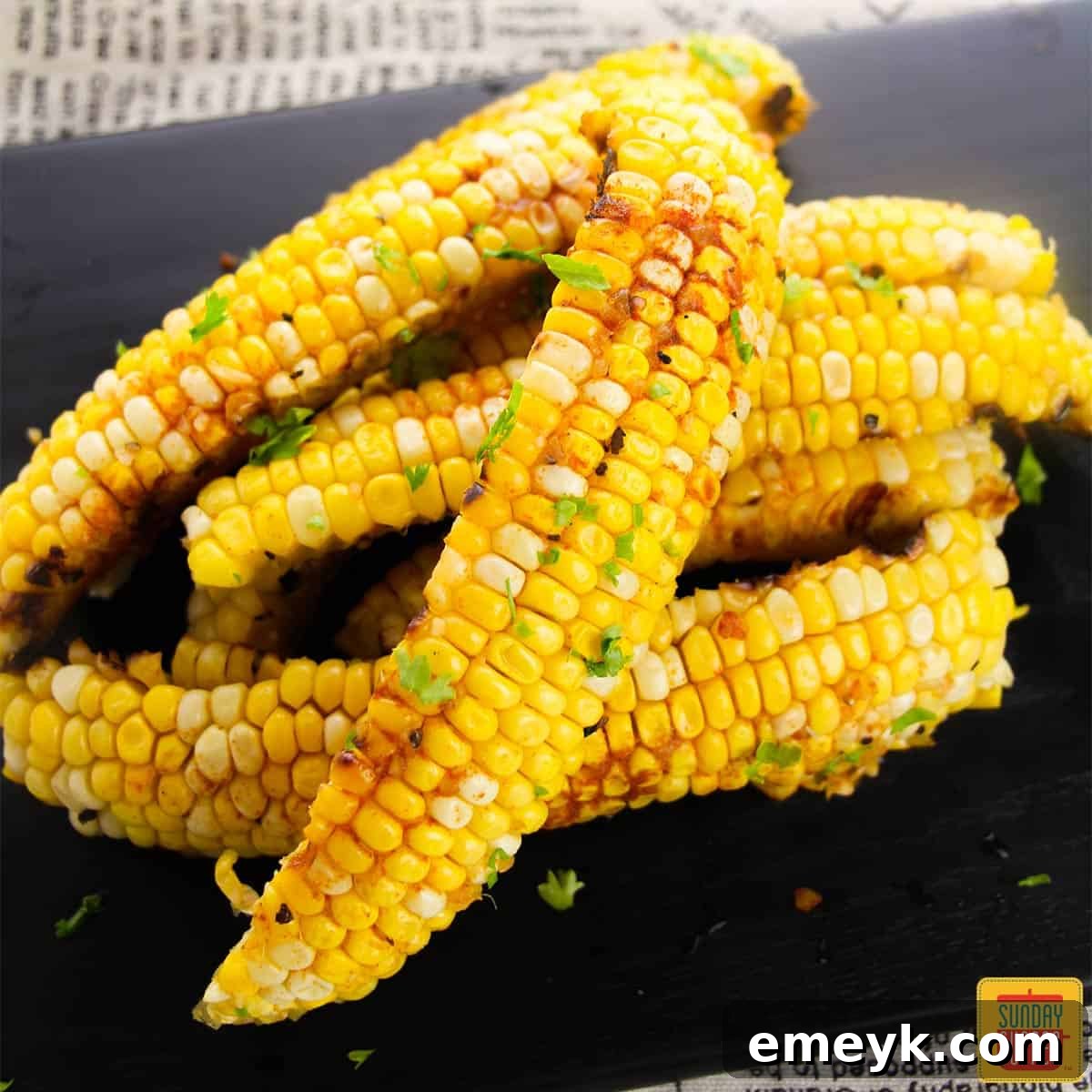Corn Ribs with Garlic Butter Sauce