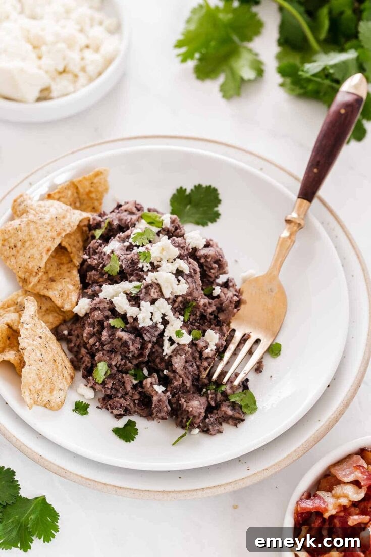 Refried Black Beans Recipe