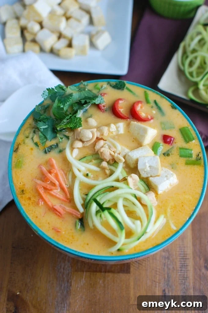 Thai Coconut Zoodle Soup