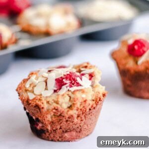 Keto Raspberry Muffins, a perfect keto and low-carb breakfast or snack.