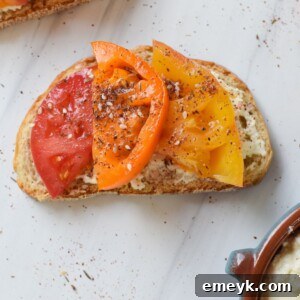 Tomato Toast with Whipped Feta 1200 x 1200