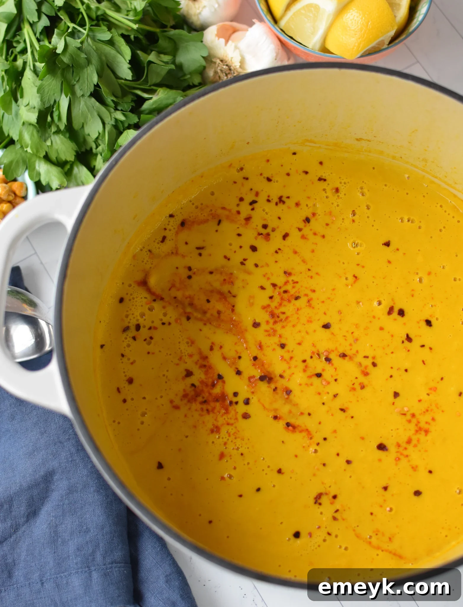Velvety Cauliflower Dream 8 Creamy Cauliflower Soup blended soup.