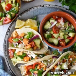Mediterranean Style Tofu Tacos dish photo