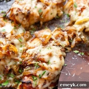 French Onion Chicken Recipe Card Image