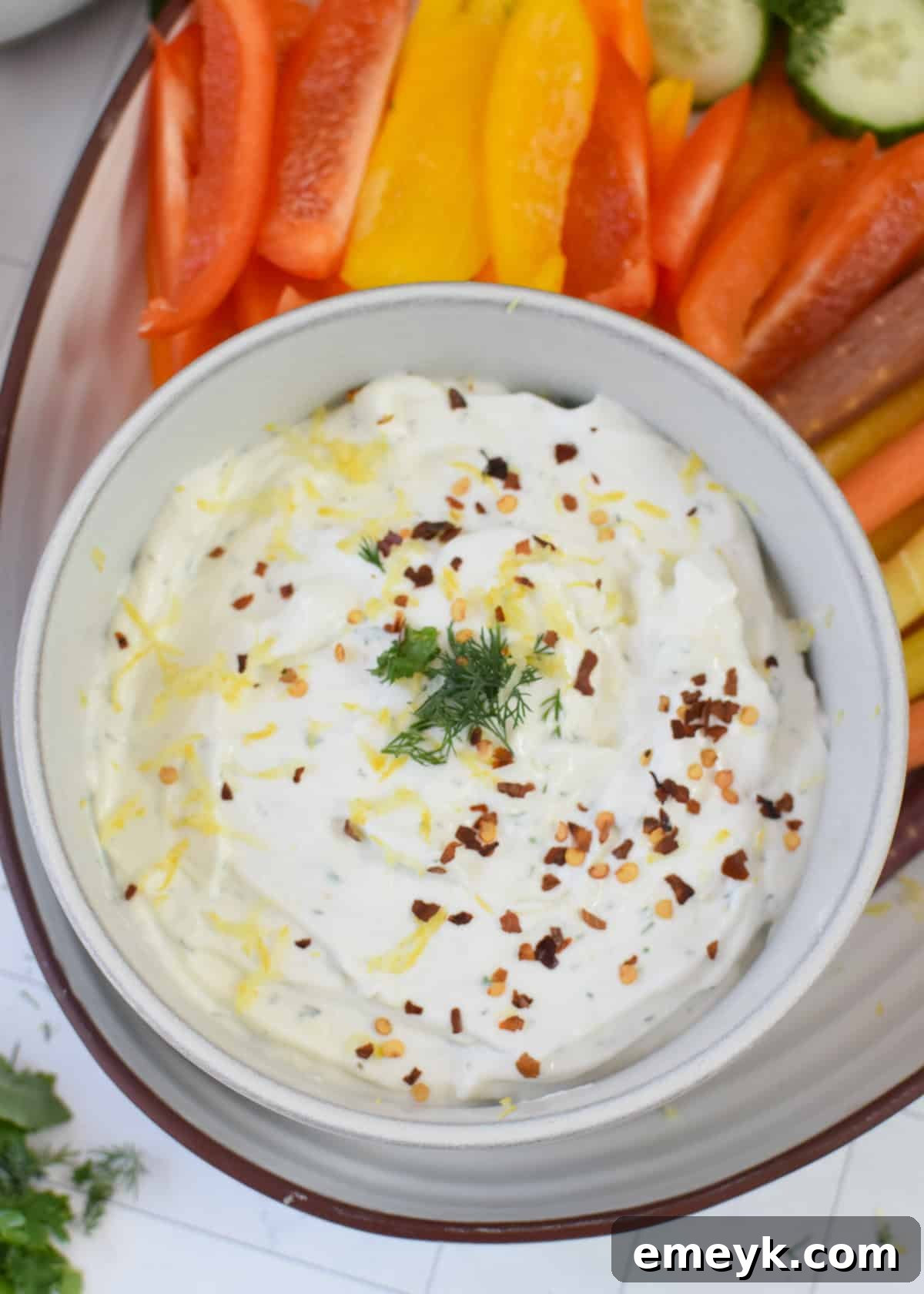 Whipped Cottage Cheese with vegetables