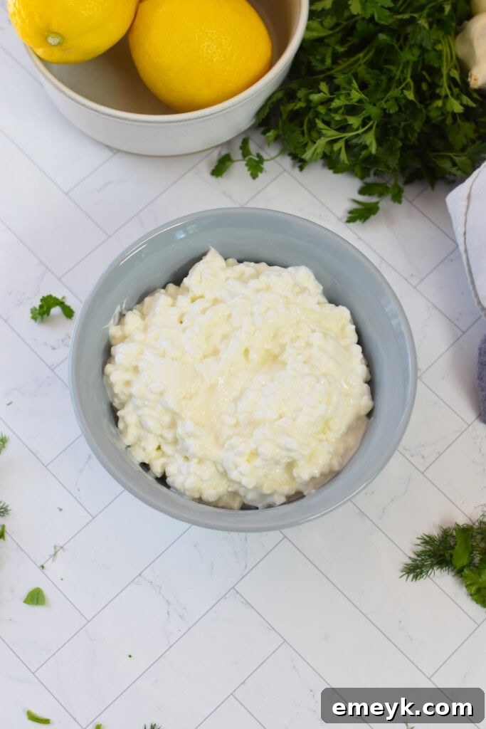 Whipped Cottage Cheese ingredients 
