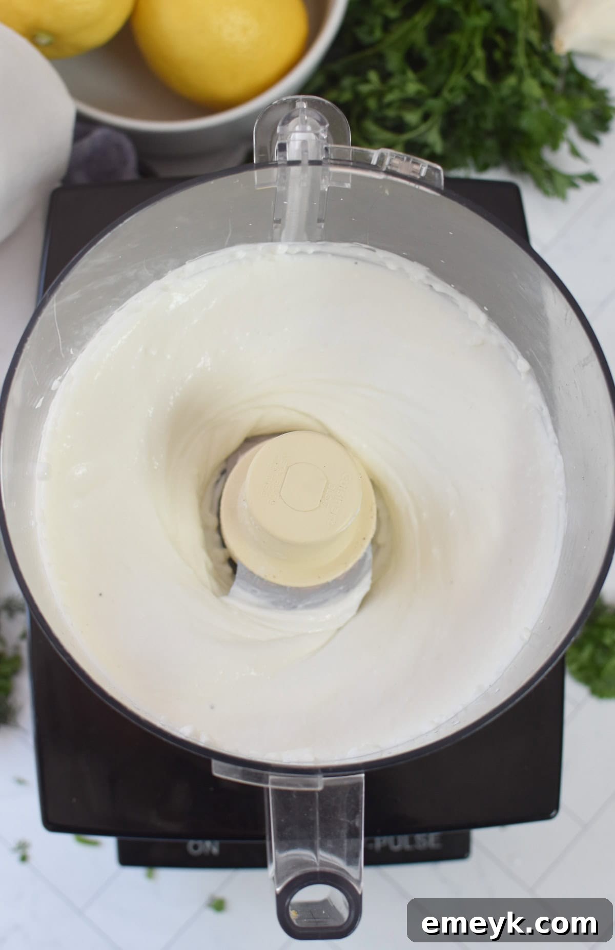 Whipped Cottage Cheese in a food processor 