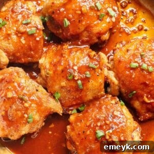 Honey Ginger Chicken with a glossy sauce.