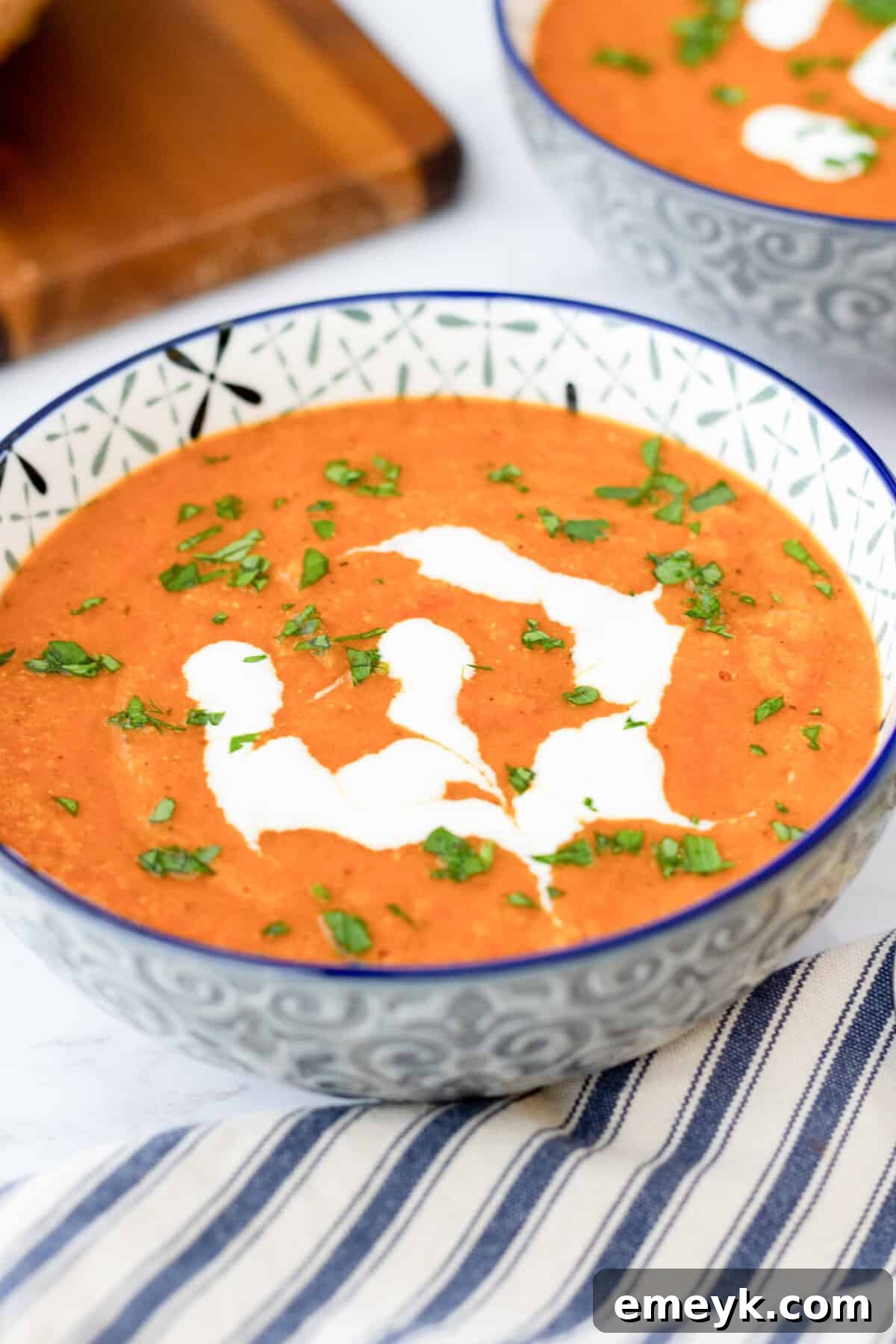 Hearty Tomato Lentil Soup 11 Lentil Tomato Soup in a large bowl