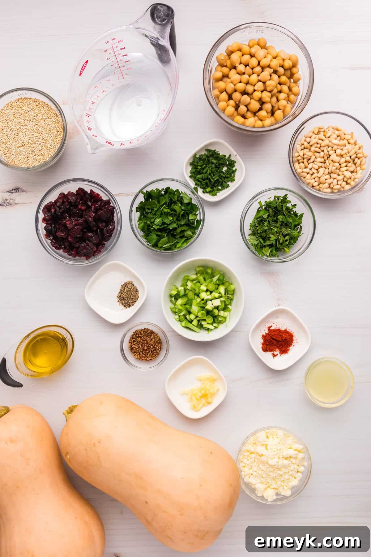 Sun-Kissed Mediterranean Stuffed Butternut 6 Mediterranean Stuffed Butternut Squash ingredients