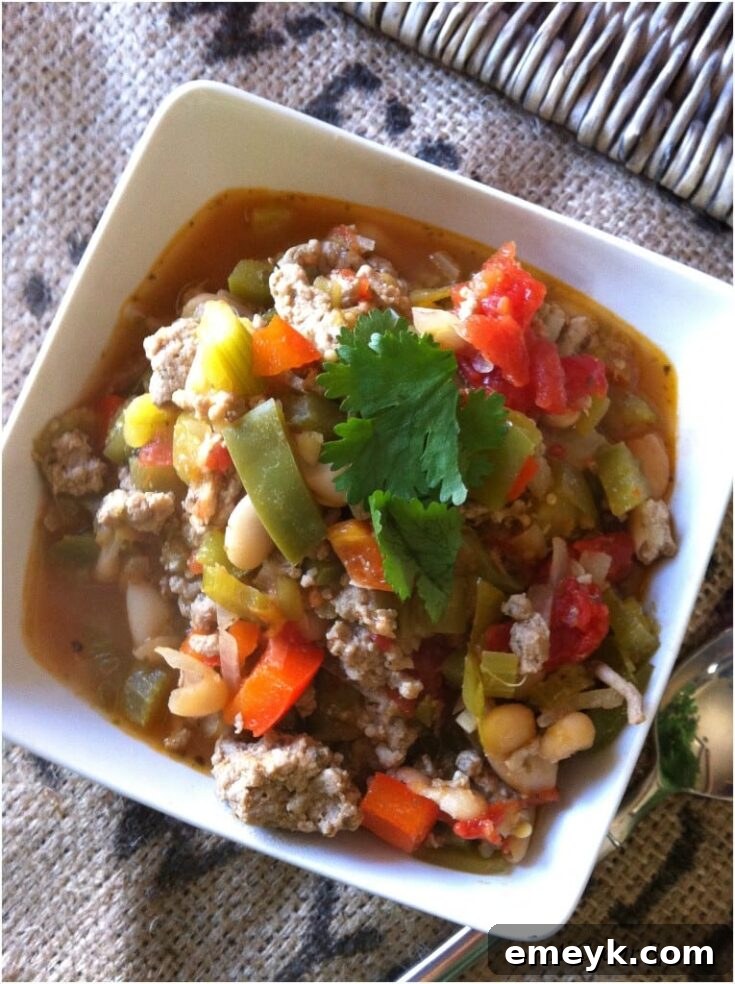 Pin this Cajun Green Chili recipe for later