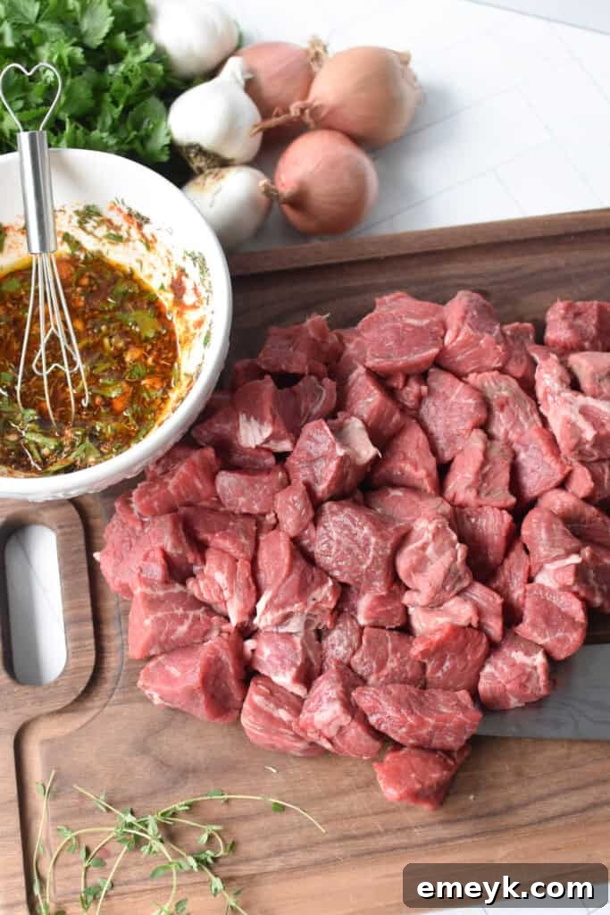 Mediterranean Steak Bites recipe ingredients 