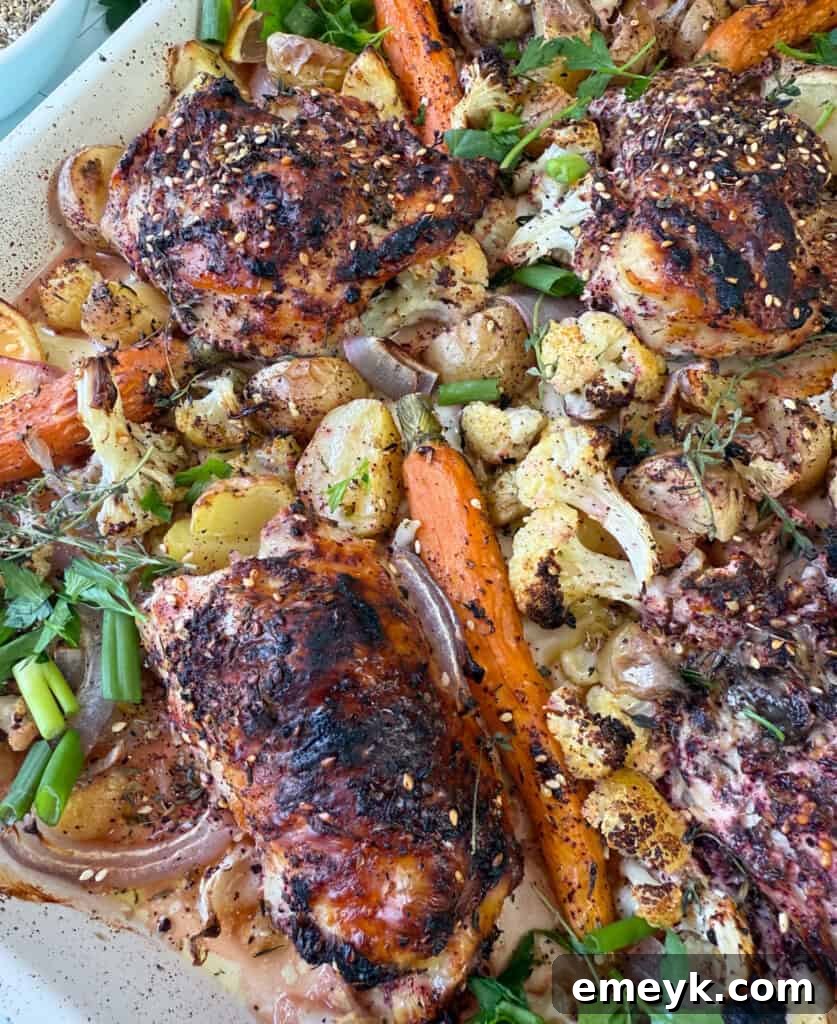 Sheet Pan Za’atar Chicken on sheet pan