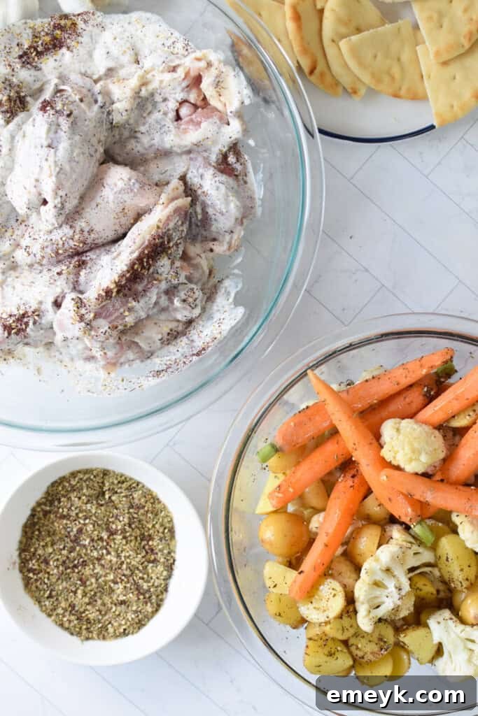 Sheet Pan Za’atar Chicken ingredients