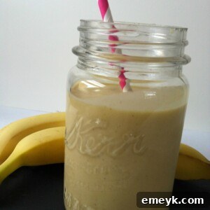 Delicious Mango Banana Oatmeal Breakfast Smoothie