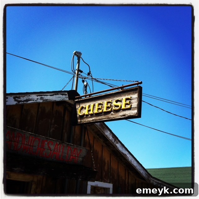 Cheese Shanty Entrance Exterior view of The Village Cheese Shanty in Leland.