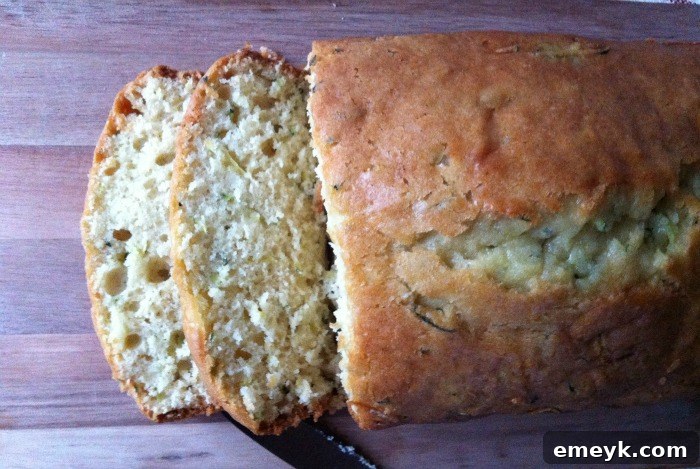 Delicious Pineapple Zucchini Bread, ready to be sliced