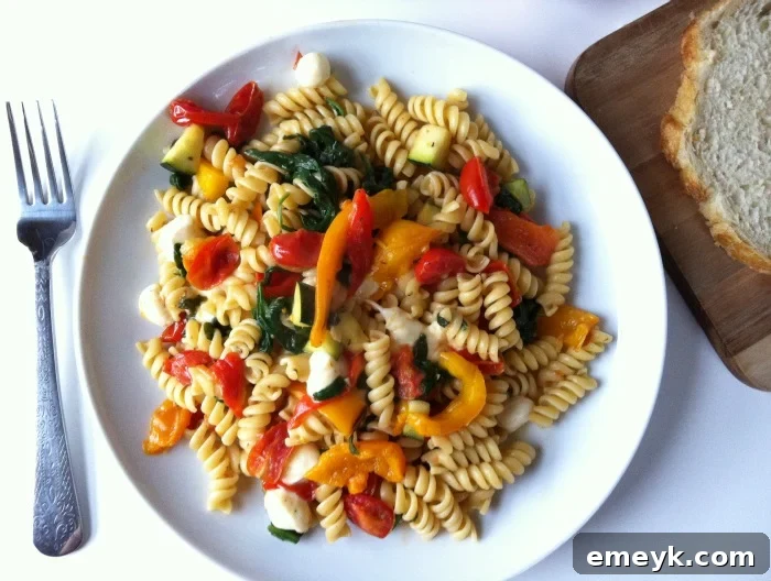 Roasted Red Pepper Pasta recipe close up